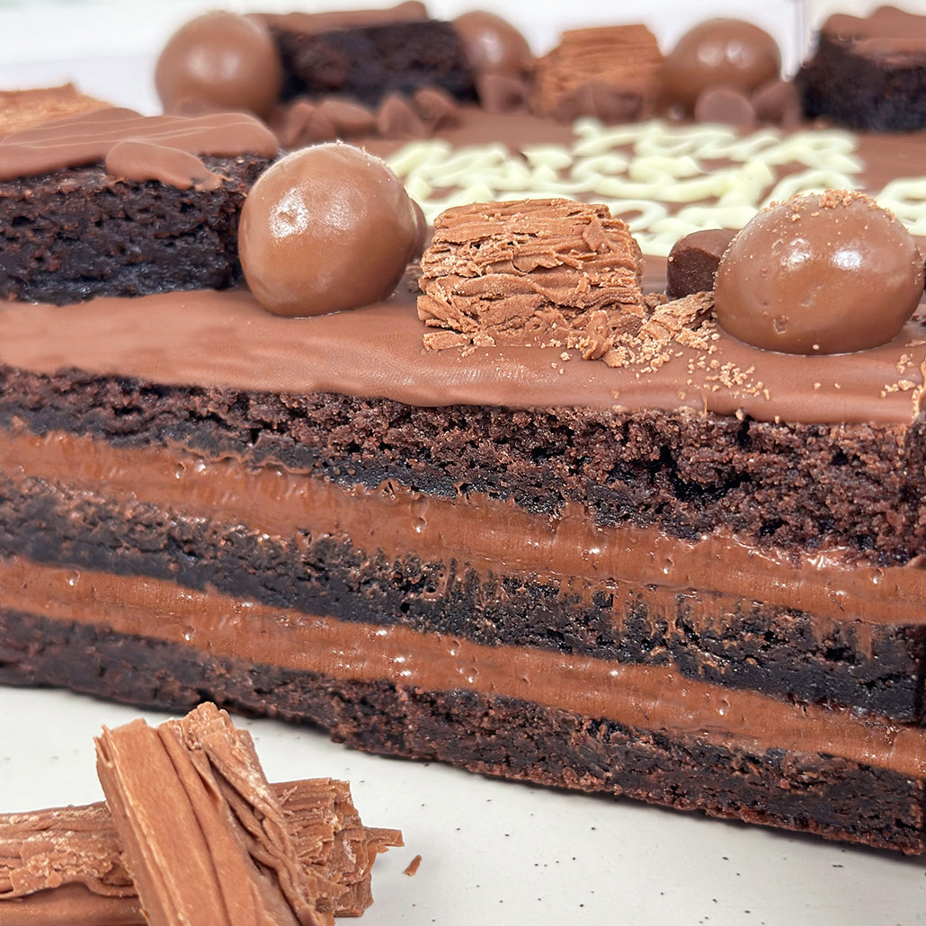 The Triple Layer Brownie Block