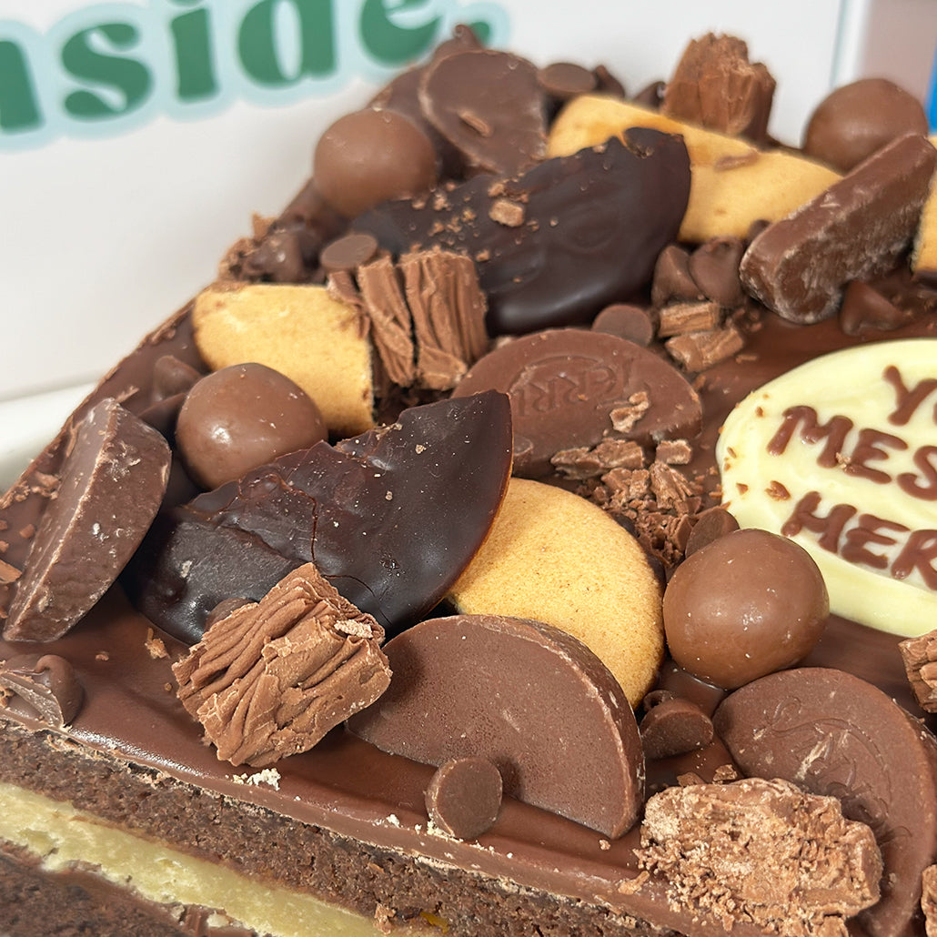 The Personalised Chocolate Orange Brownie Block