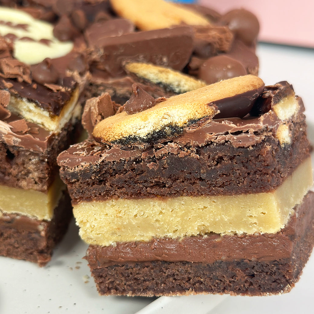 The Personalised Chocolate Orange Brownie Block