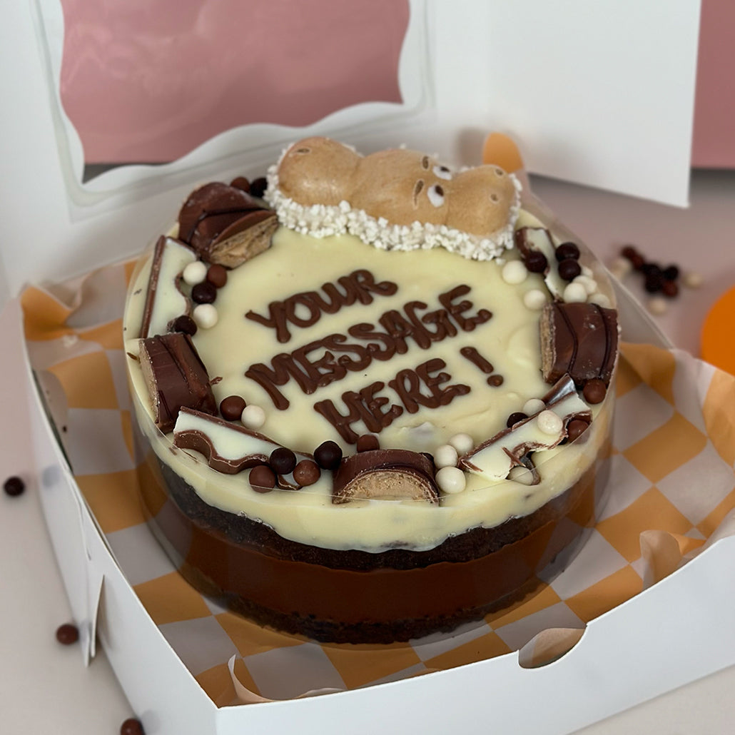 Personalised Bueno Brownie Cake