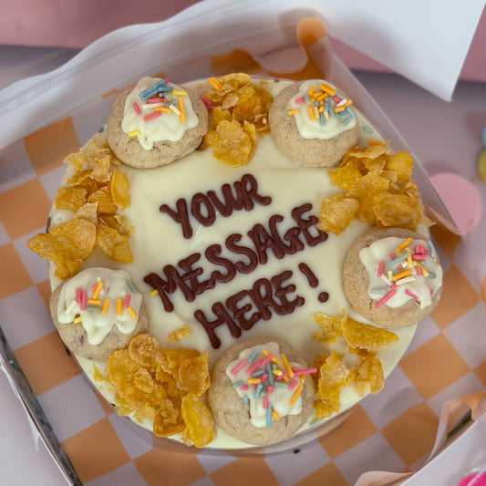 Cereal Crunch Personalised Brownie Cake