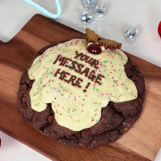 Giant Christmas Pud Cookie