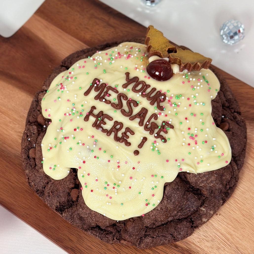 Giant Christmas Pud Cookie