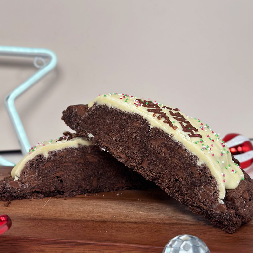 Giant Christmas Pud Cookie