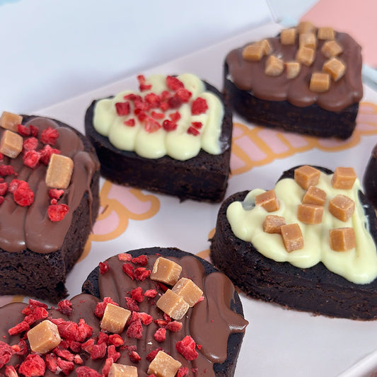 Letterbox Heart Brownies