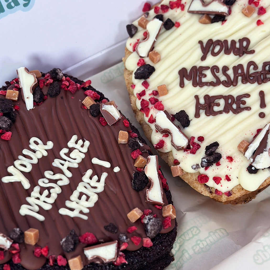 Personalised Heart Brownie