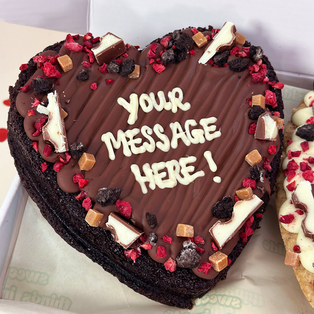 Personalised Heart Brownie