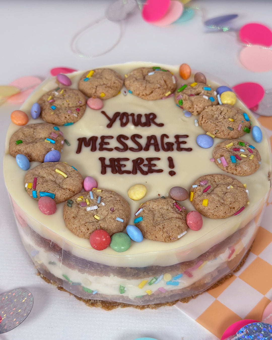 White Chocolate Cookie Cake